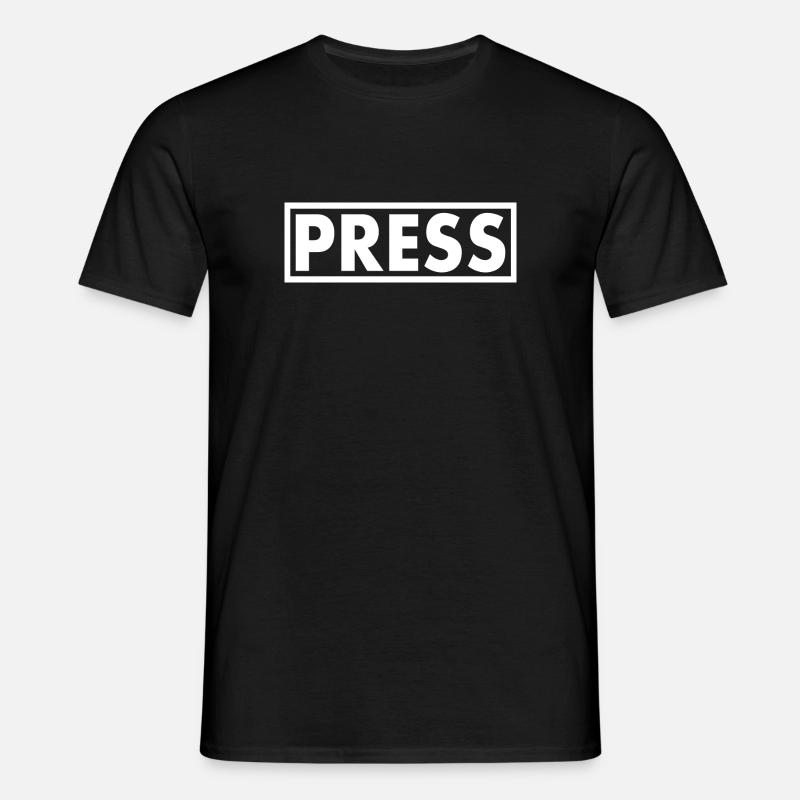 Press - Männer T-Shirt - Schwarz