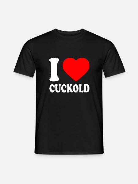 I love cuckold - Men's T-Shirt - black