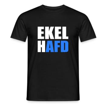 ekelhafd - Männer T-Shirt - Schwarz - Vorne - AI Model Male 178 light (178cm)