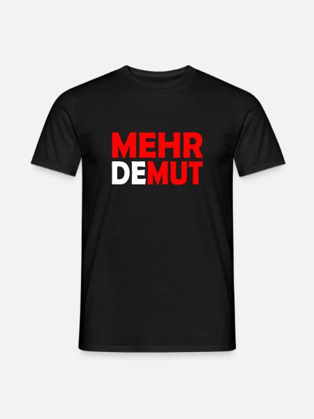 Demut - Männer T-Shirt - Schwarz