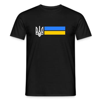 Ukraine - Männer T-Shirt - Schwarz - Vorne - AI Model Male 178 light (178cm)