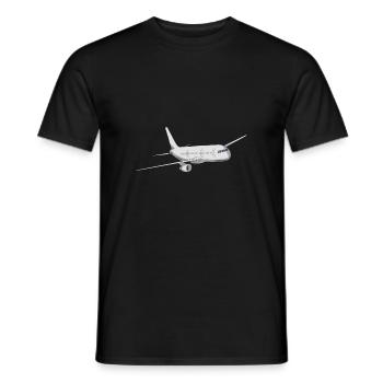 Avion - T-shirt homme - noir - Devant - AI Model Male 178 light (178cm)