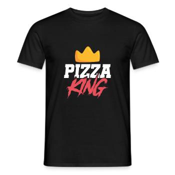 Restauration rapide Pizza King King - T-shirt homme - noir - Devant - AI Model Male 178 light (178cm)