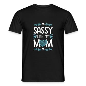 Bébé maman maman - T-shirt homme - noir - Devant - AI Model Male 178 light (178cm)