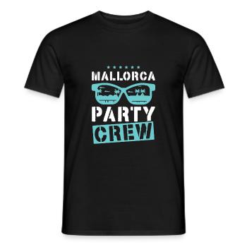 Mallorca Party Crew - T-shirt homme - noir - Devant - AI Model Male 178 light (178cm)