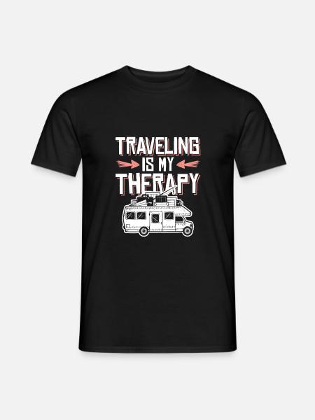 voyage thérapie - T-shirt homme - noir