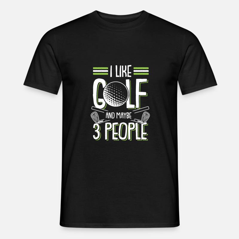 golfing golf - Männer T-Shirt - Schwarz