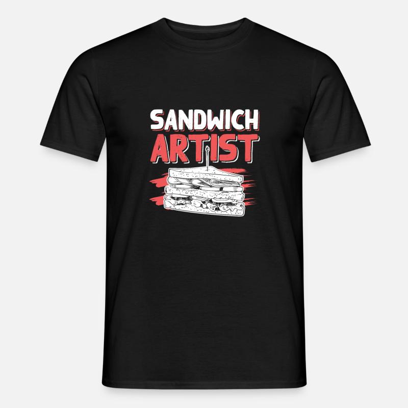 sandwich spruch - Männer T-Shirt - Schwarz