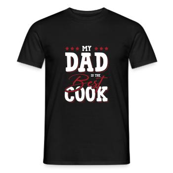dad papa cook - Men's T-Shirt - black - Front - AI Model Male 178 light (178cm)