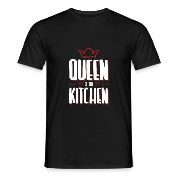 kitchen queen - Men's T-Shirt - black - Front - AI Model Male 178 light (178cm)