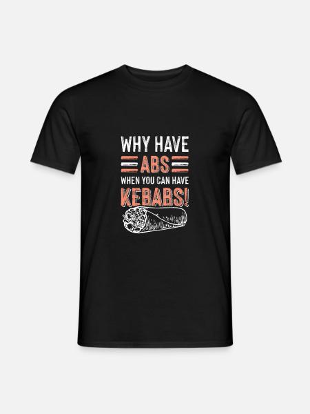 Kebab Döner delicious - Men's T-Shirt - black