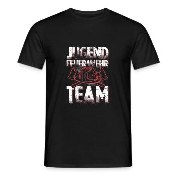 Feuerwehr Team jugend - Männer T-Shirt - Schwarz - Vorne - AI Model Male 178 light (178cm)