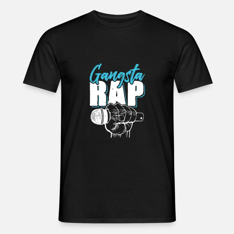 Gangsta Rap - Männer T-Shirt - Schwarz