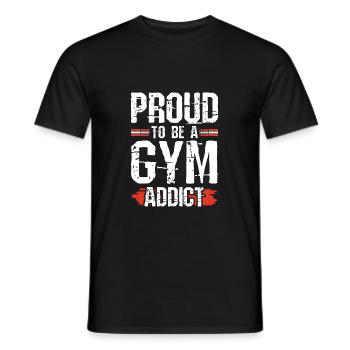 gym fitness - Männer T-Shirt - Schwarz - Vorne - AI Model Male 178 light (178cm)