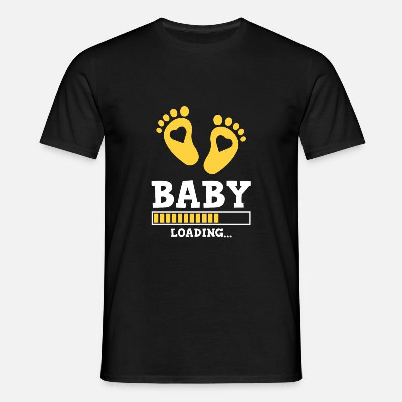 bébé loading spruch - T-shirt Homme - noir