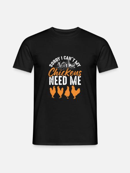 chicken chicken farm - Men's T-Shirt - black