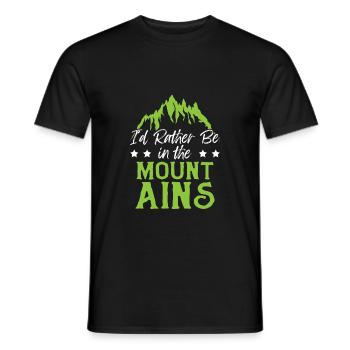 Mountains Berges - T-shirt homme - noir - Devant - AI Model Male 178 light (178cm)