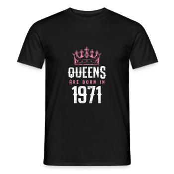 born in 1971 - Männer T-Shirt - Schwarz - Vorne - AI Model Male 178 light (178cm)