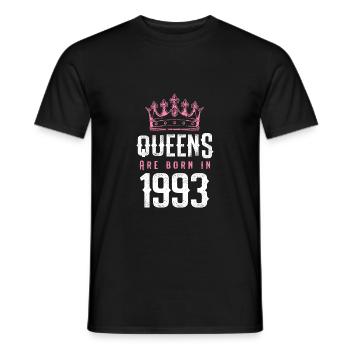 born in 1993 - Männer T-Shirt - Schwarz - Vorne - AI Model Male 178 light (178cm)