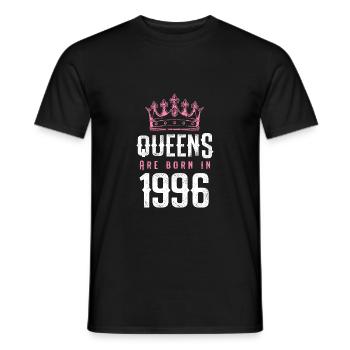 born in 1996 - Men's T-Shirt - black - Front - AI Model Male 178 light (178cm)