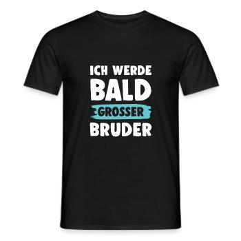 Ich werde grosser Bruder - Männer T-Shirt - Schwarz - Vorne - AI Model Male 178 light (178cm)