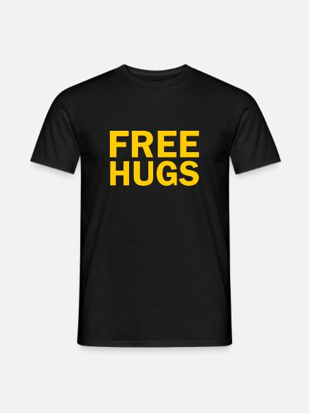 Free hugs - Men's T-Shirt - black