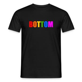 Bottom - Men's T-Shirt - black - Front - AI Model Male 178 light (178cm)