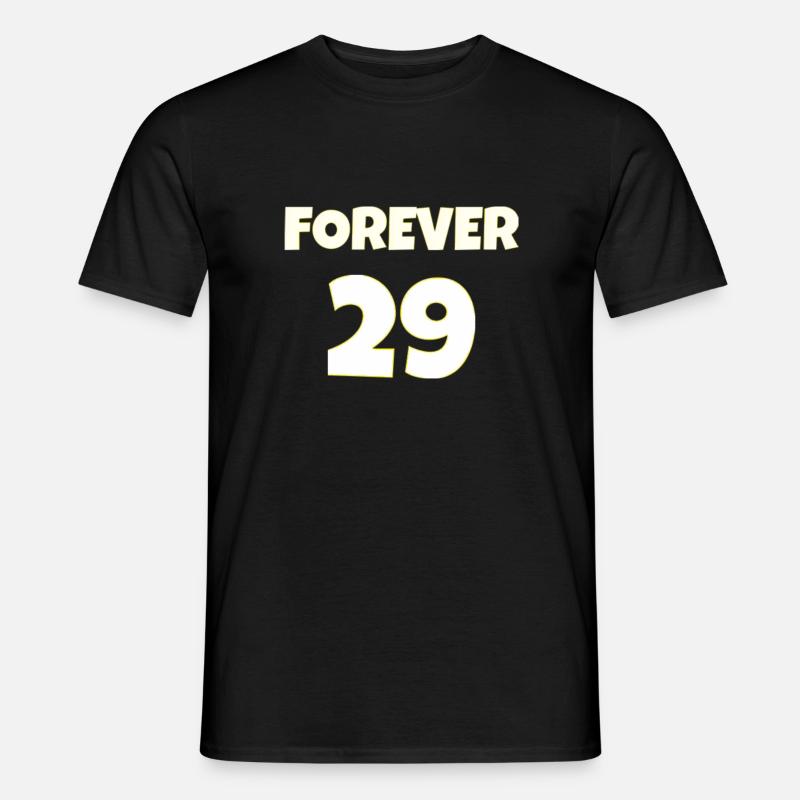 forever 29 - Männer T-Shirt - Schwarz