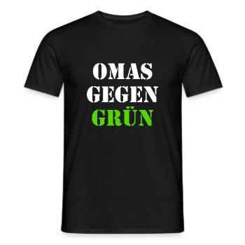 Omas gegen grün - Männer T-Shirt - Schwarz - Vorne - AI Model Male 178 light (178cm)