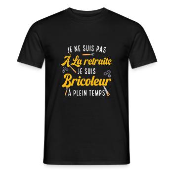 DIY Retreat - Men's T-Shirt - black - Front - AI Model Male 178 light (178cm)