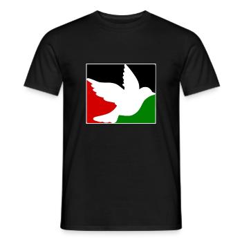 Free palestine - T-shirt homme - noir - Devant - AI Model Male 178 light (178cm)