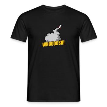 Rocket Space Space Mars Space Space Galaxy - Men's T-Shirt - black - Front - AI Model Male 178 light (178cm)