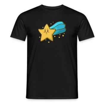 Idée de nuages d'étoiles nocturnes Night Moon Sparkle Chilling - T-shirt homme - noir - Devant - AI Model Male 178 light (178cm)