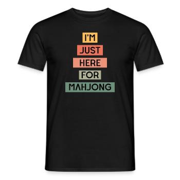 Lustige Mahjong-| Mahjong Geschenke | Mahjong-Spieler - Männer T-Shirt - Schwarz - Vorne - AI Model Male 178 light (178cm)