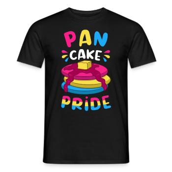 Pan Cake Pride Pansexual / CSD Design - Men's T-Shirt - black - Front - AI Model Male 178 light (178cm)