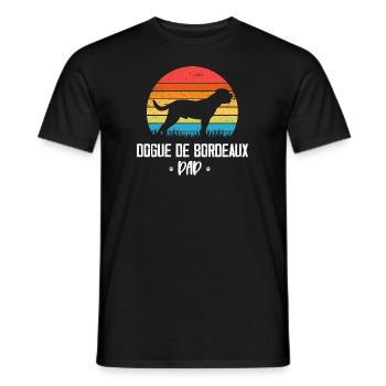 Bordeauxdogge - Männer T-Shirt - Schwarz - Vorne - AI Model Male 178 light (178cm)