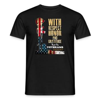 Veteran We Don't Know Them All But We Owe Them All - Men's T-Shirt - black - Front - AI Model Male 178 light (178cm)