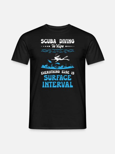Scuba Diving is Life - Men's T-Shirt - black