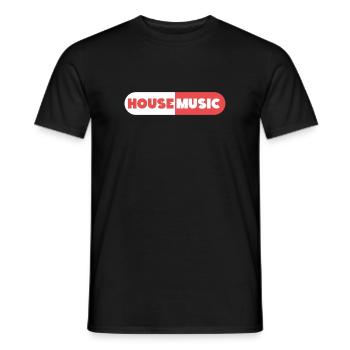 House Musik Pile - Männer T-Shirt - Schwarz - Vorne - AI Model Male 178 light (178cm)