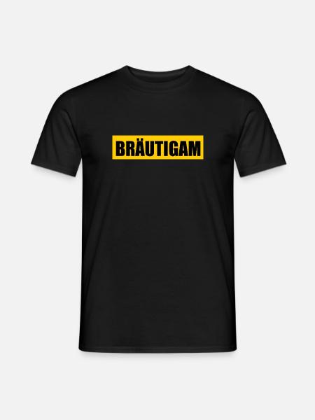 bräutigam - Männer T-Shirt - Schwarz