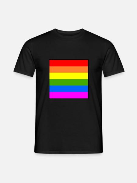 tęczowa flaga tęczowa flaga LGBT - T-shirt męski - czarny