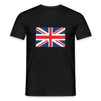 Union jack - Männer T-Shirt - Schwarz - Vorne - AI Model Male 178 light (178cm)
