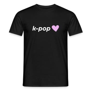 K Pop Finger Korean Pop K-Pop Snap Musik Geschenk - Männer T-Shirt - Schwarz - Vorne - AI Model Male 178 light (178cm)