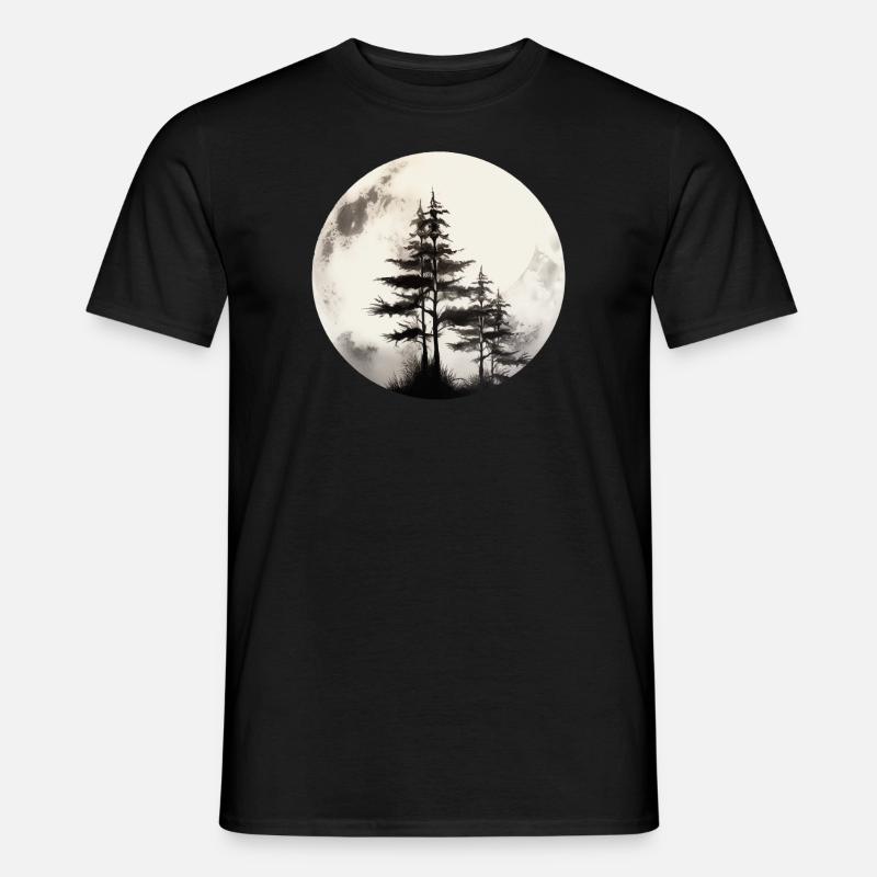 Kiefer - Männer T-Shirt - Schwarz