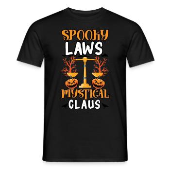 Spooky Laws Mystical Clause Creepy - Men's T-Shirt - black - Front - AI Model Male 178 light (178cm)