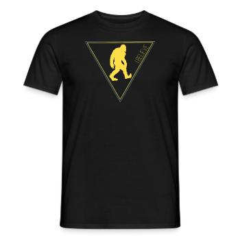 Bigfoot Sasquatch I Believe - Men's T-Shirt - black - Front - AI Model Male 178 light (178cm)