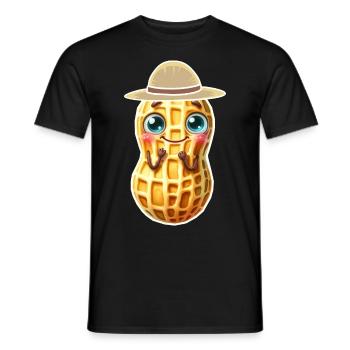 Cacahuètes Cacahuètes Enfants Enfant Noix - T-shirt homme - noir - Devant - AI Model Male 178 light (178cm)