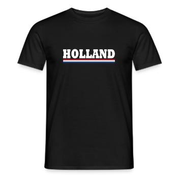 Drapeau de la Hollande - T-shirt homme - noir - Devant - AI Model Male 178 light (178cm)