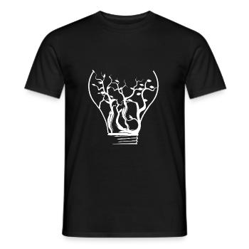 Natur - Männer T-Shirt - Schwarz - Vorne - AI Model Male 178 light (178cm)