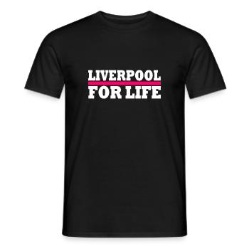 Liverpool - Männer T-Shirt - Schwarz - Vorne - AI Model Male 178 light (178cm)